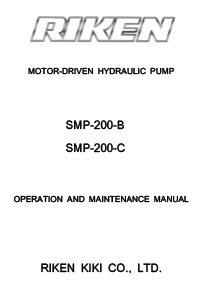 MOTOR-DRIVEN HYDRAULIC PUMP SMP-200-B SMP-200-C
